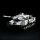 RC Panzer "German Leopard 2A6" Schnee Tarnung Lackiert Heng Long 1:16 mit Stahlgetriebe -2,4Ghz V7.0