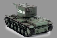 RC Panzer "Russicher KV-2" Heng Long 1:16 mit R&S, Metallgetriebe (Stahl) und Metallketten -2,4Ghz -V 7.0 - PRO mit RRZ