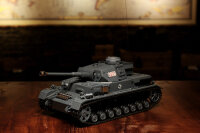 RC Panzer "Kampfwagen IV Ausf.F-2" Heng Long 1:16 Grau mit Rauch&Sound, Metallketten und Stahlgetriebe und 2,4Ghz -V7.0 - PRO
