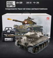 RC Panzer M41 A3 "WALKER BULLDOG" Heng Long 1:16 mit R&S, Metallgetriebe und Metallketten -2,4Ghz V7.0 -PRO