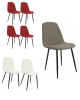 Stuhl Esszimmerstuhl Besucherstuhl Maryam Stoff bis 150KG...